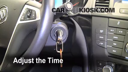 2011 Buick Regal CXL 2.4L 4 Cyl. Reloj Fijar hora de reloj